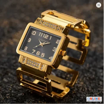 Rectangle Dial Bangle Watch Bracelet Watch Women Luxury