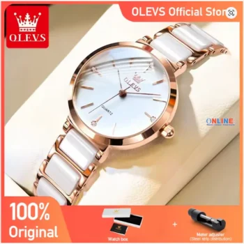 olevs-womens-ceramic-quartz-watch-white-rose-gold-original-set