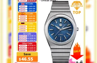 San Martin Sports Watch Waffle Dial Integrated Bracelet