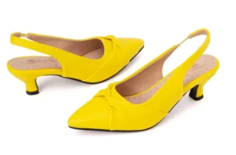 womens-yellow-slingback-pointed-toe-heels-pair