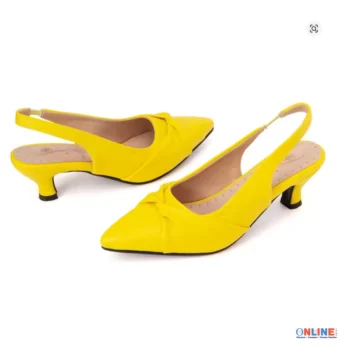 womens-yellow-slingback-pointed-toe-heels-pair