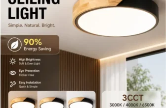 Ceiling Light Wood Chandelier Ceiling Lamp Modern LED