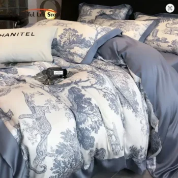 Silky-Eucalyptus-Lyocell-Bedding-Set-Leopard-Duvet-Cover