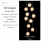 Modern LED Glass Ball Staircase Chandelier