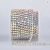 10 Yards Crystal AB Rhinestone Close Chain Silver Trim