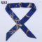100 Colors Leopard Silk Bag Handle Headband Scarf