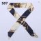 100 Colors Leopard Silk Bag Handle Headband Scarf