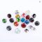 100 Sets 6 8mm Crystal AB Rivets Rhinestone Studs