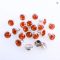 100 Sets 6 8mm Crystal AB Rivets Rhinestone Studs