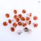 100 Sets 6 8mm Crystal AB Rivets Rhinestone Studs
