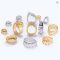 10Pcs Copper Claw Sew-On Rhinestones Gold Silver