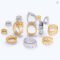 10Pcs Copper Claw Sew-On Rhinestones Gold Silver
