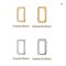 10Pcs Copper Claw Sew-On Rhinestones Gold Silver