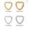 10Pcs Copper Claw Sew-On Rhinestones Gold Silver