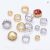 10Pcs Copper Claw Sew-On Rhinestones Gold Silver