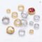 10Pcs Copper Claw Sew-On Rhinestones Gold Silver