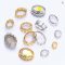 10Pcs Copper Claw Sew-On Rhinestones Gold Silver