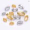 10Pcs Copper Claw Sew-On Rhinestones Gold Silver