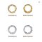 10Pcs Copper Claw Sew-On Rhinestones Gold Silver