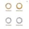 10Pcs Copper Claw Sew-On Rhinestones Gold Silver