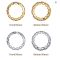 10Pcs Copper Claw Sew-On Rhinestones Gold Silver