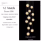 Modern LED Glass Ball Staircase Chandelier