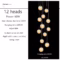 Modern LED Glass Ball Staircase Chandelier