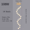 Modern Nordic LED Glass Chandelier Lighting