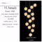 Modern LED Glass Ball Staircase Chandelier