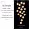 Modern LED Glass Ball Staircase Chandelier