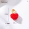 14K Gold Plated Jelly Heart Charms Candy Pendants DIY