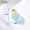 14K Gold Plated Jelly Heart Charms Candy Pendants DIY