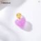 14K Gold Plated Jelly Heart Charms Candy Pendants DIY