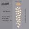Modern Nordic LED Glass Chandelier Lighting