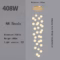 Modern Nordic LED Glass Chandelier Lighting