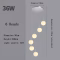Modern Nordic LED Glass Chandelier Lighting