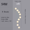 Modern Nordic LED Glass Chandelier Lighting