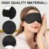 3D Contoured Breathable Blackout Sleep Mask with Adjustable Strap