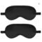 2-Pack Silk Sleep Mask Adjustable Blackout Blindfold
