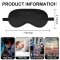 2-Pack Silk Sleep Mask Adjustable Blackout Blindfold
