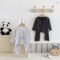 2024 Baby Boys Striped Pajama Set 2pcs 0-3Y