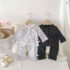 2025 Kids 100% Cotton Solid Pocket Pants 6M-5Y