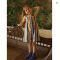 2024 Kids Striped Sling Overalls Summer Outfit 2-7Y
