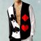 2024 Men’s Poker Red Heart Flower HD Pattern Tee