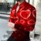2024 Men’s Poker Red Heart Flower HD Pattern Tee