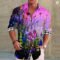 2024 Men’s Poker Red Heart Flower HD Pattern Tee