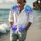 2024 Men’s Poker Red Heart Flower HD Pattern Tee