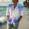 2024 Men’s Poker Red Heart Flower HD Pattern Tee