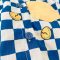 2025 Baby Boys Plaid Cartoon Romper Short Sleeve
