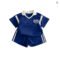 2025 Boys College Style Letter T-shirt Shorts Set